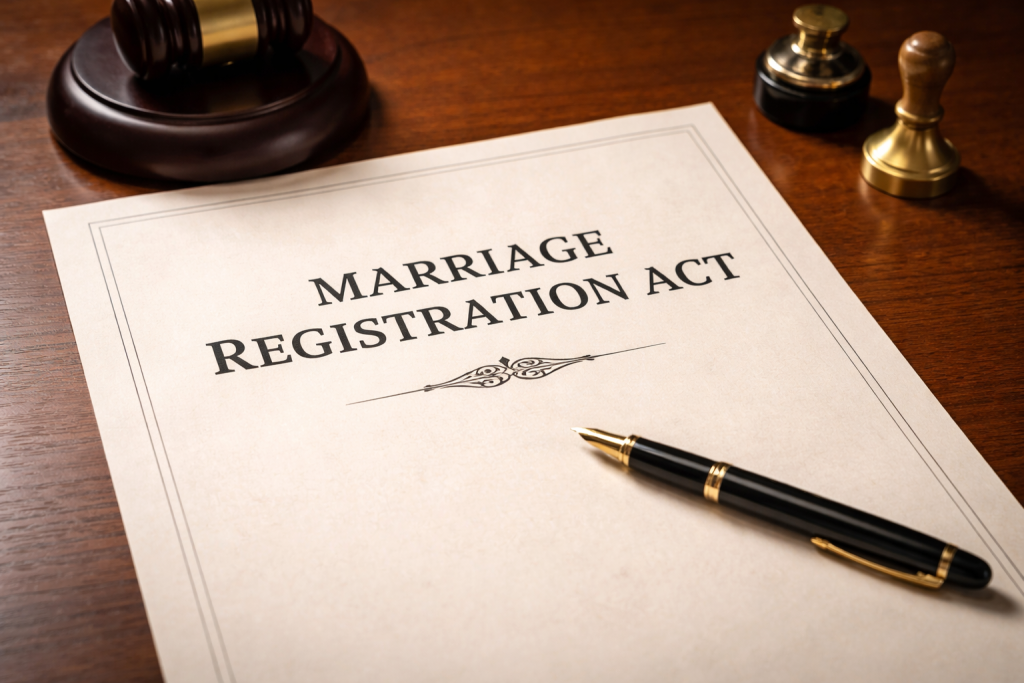Marriage Registration Act: Online & Offline Process, Documents Checklist, and Timeline