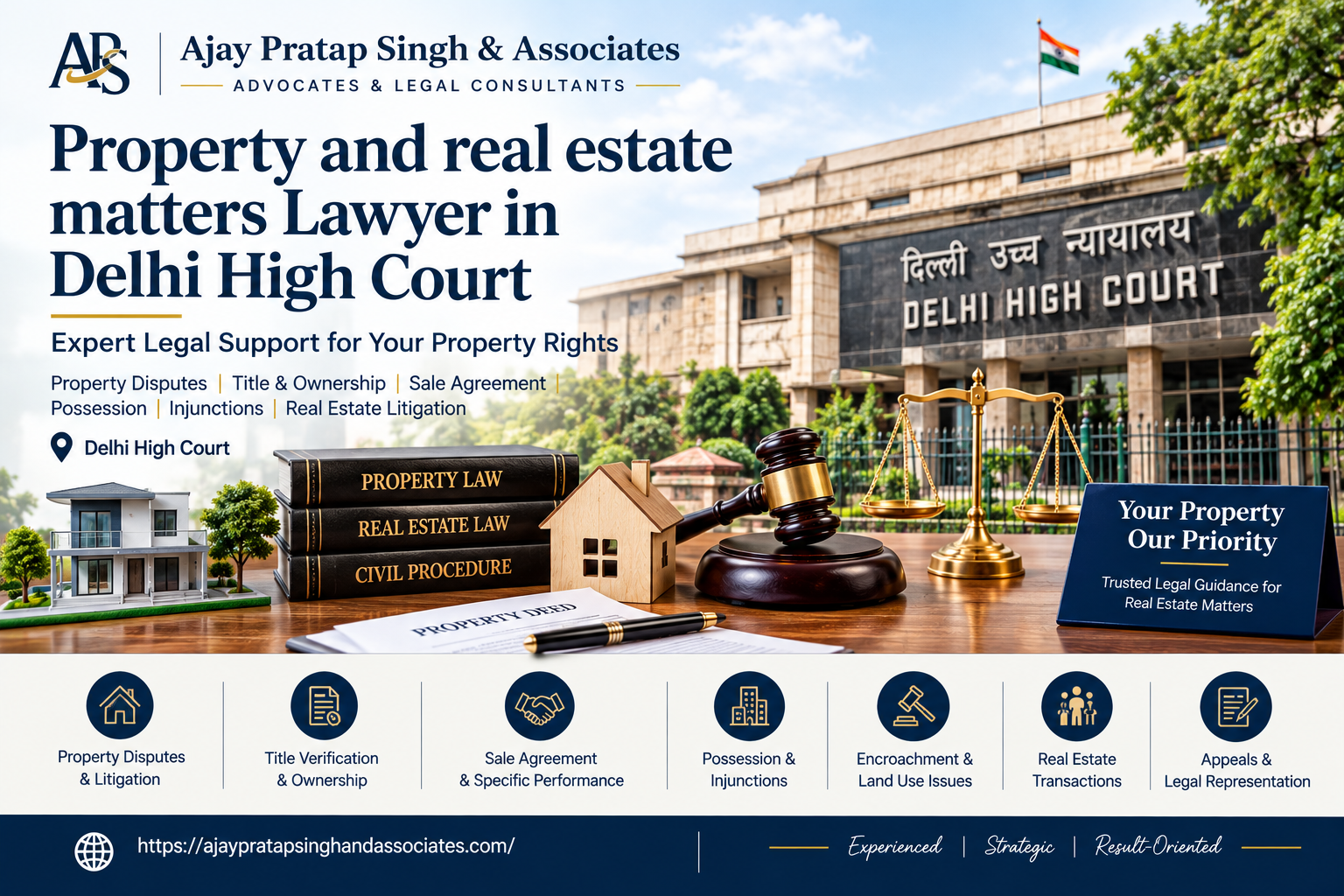 Property and real estate matters Lawyer in Delhi High Court