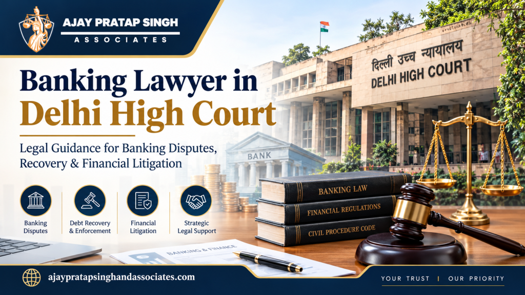 Banking Lawyer in Delhi High Court: Legal Assistance for Banking and Financial Disputes